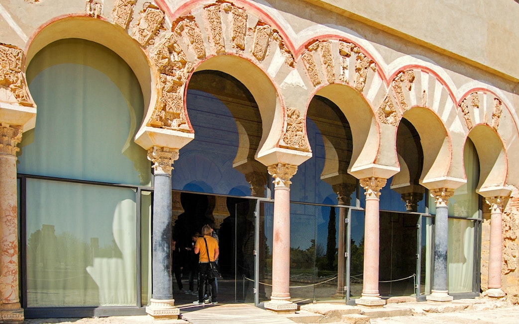 Entrance arches of the Hall of Abd al-Rahman III, Medina Azahara, Córdoba.