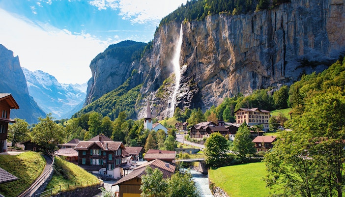 Staubbach Falls in Lauterbrunnen