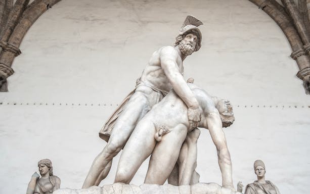 Statue of Hercules and Cacus in Piazza della Signoria, Florence.