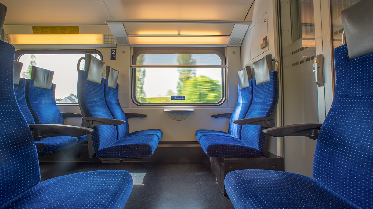 Passenger train seats