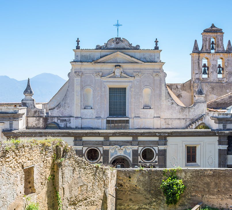 Castel Sant'Elmo in Naples with panoramic city views and historic architecture.