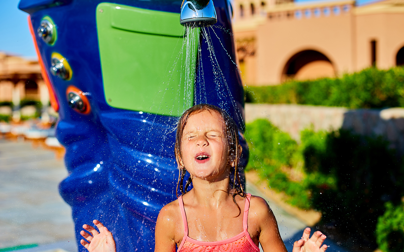Aqua Spray Park - This is a Photograph of cooling showers