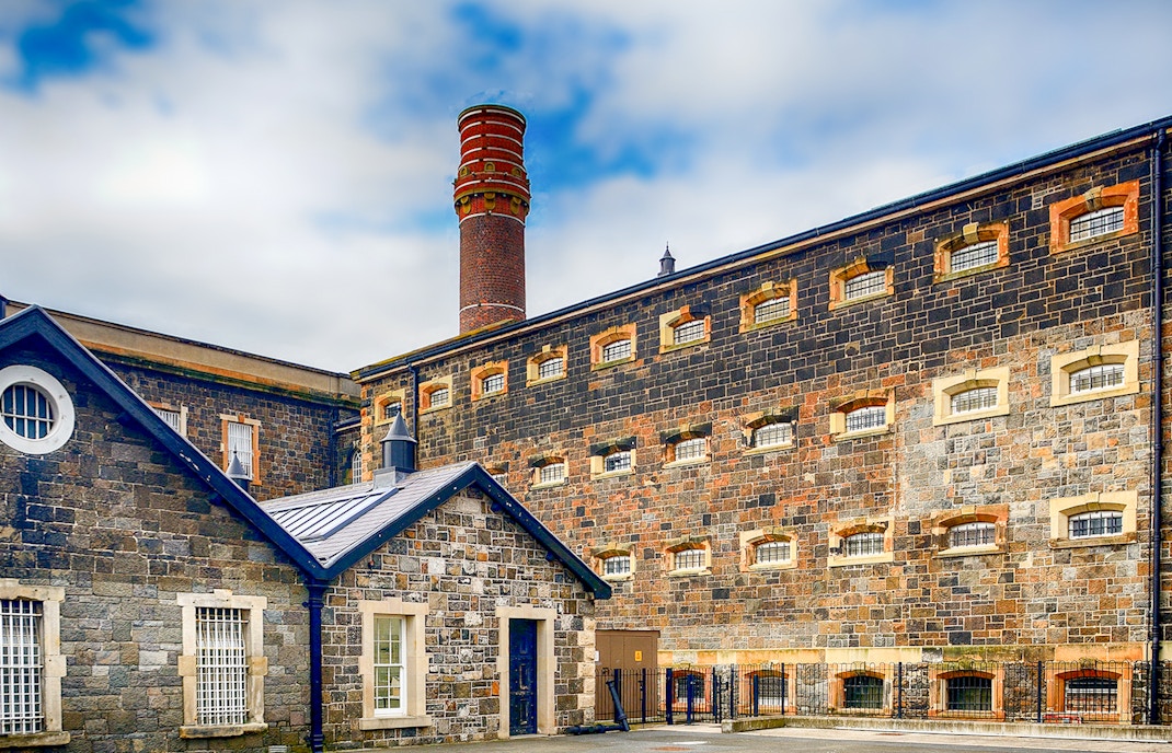 Crumlin Road Jail exterior, Belfast, Northern Ireland historic tour location.
