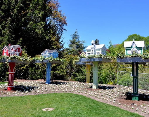 Niagara Parks Floral Showhouse with vibrant flower displays and lush greenery.