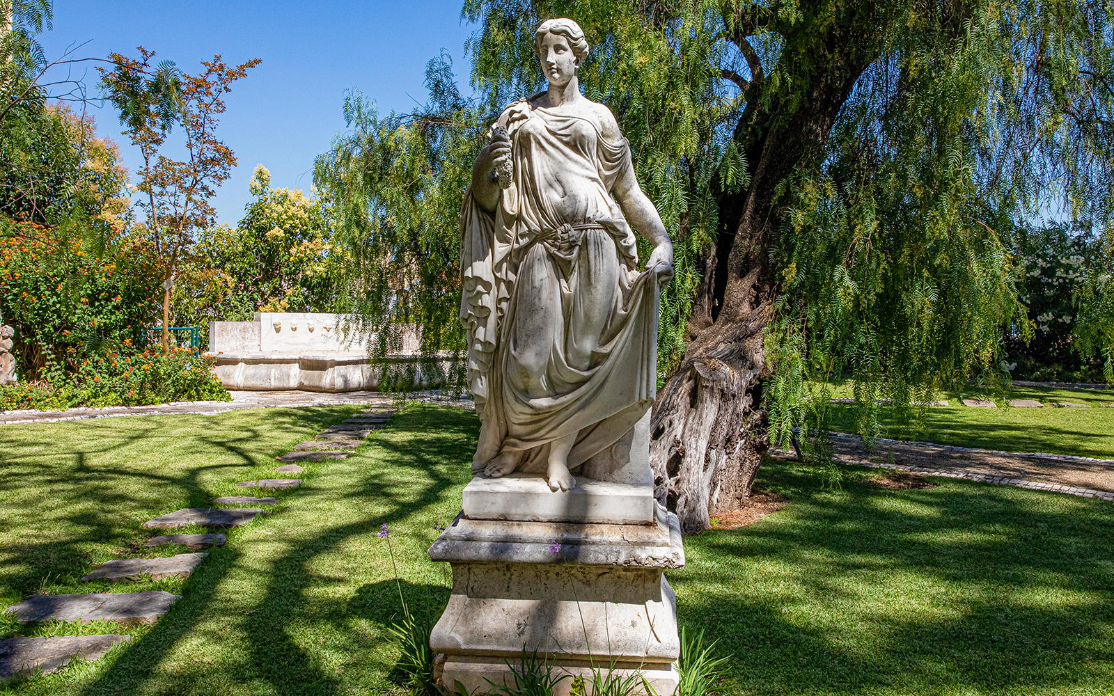 Statue in the garden of the National Museum of Ancient Art, Lisbon.
