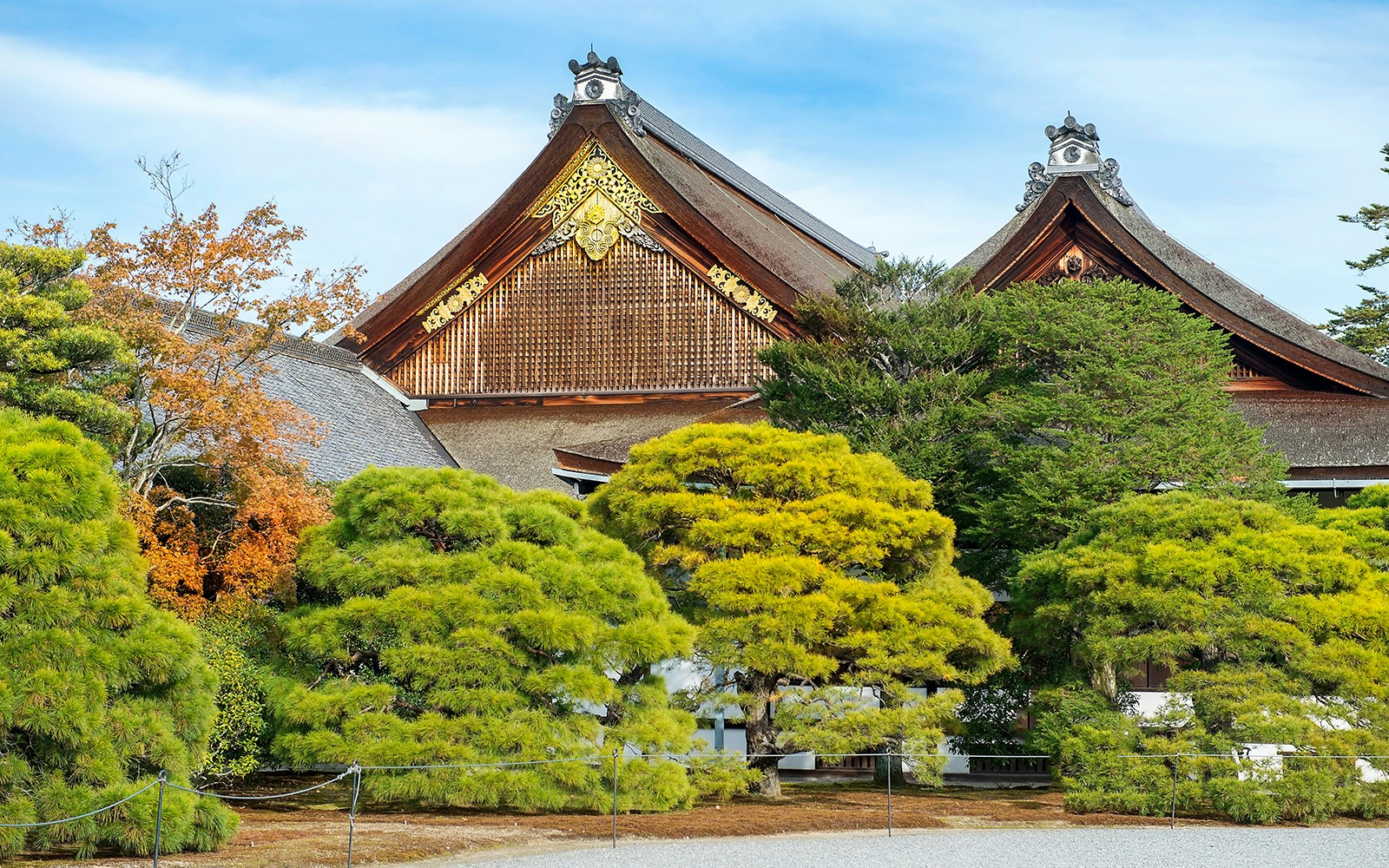 Kyoto Imperial Palace and park, Japan. is not private property and is open to the public