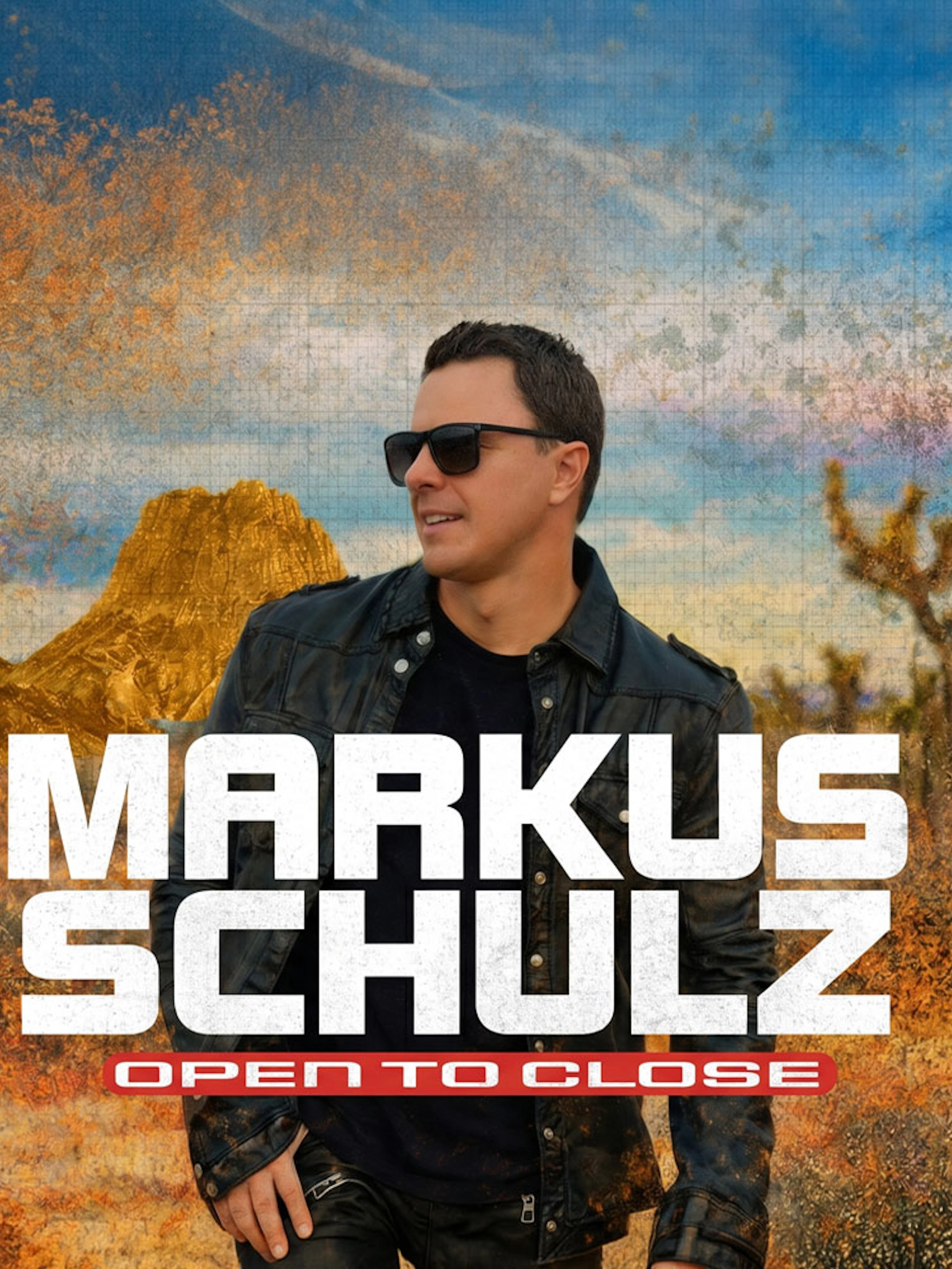 Markus Schulz in desert landscape promoting Eden Ibiza event.