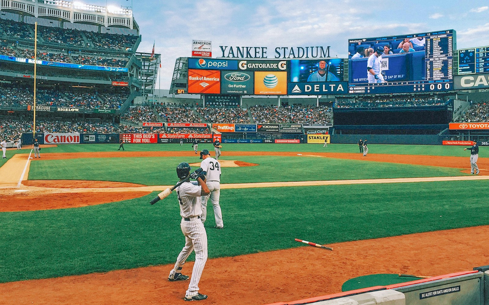 Baseball game at Yankee Stadium, New York Yankees vs Arizona Diamondbacks, September 23, 2023.