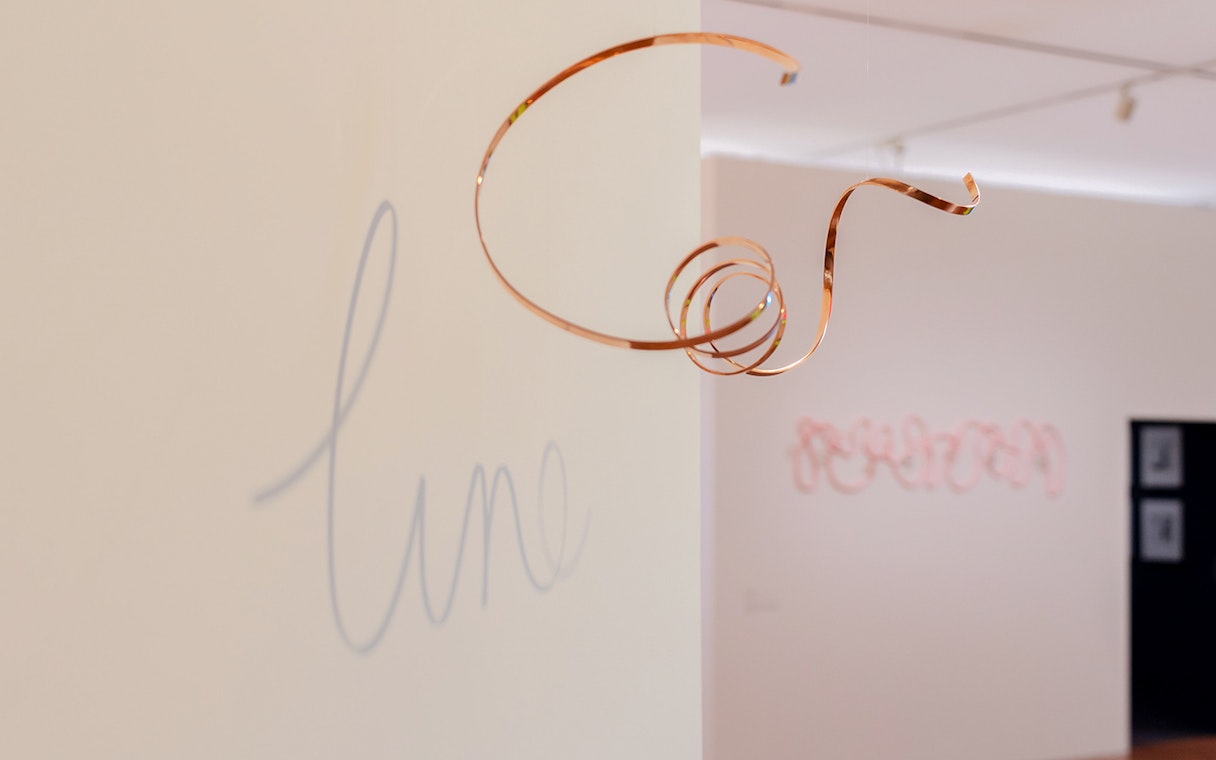 Sculptural installation in 'Die Linie' exhibition at Heidi Horten Collection, Vienna.