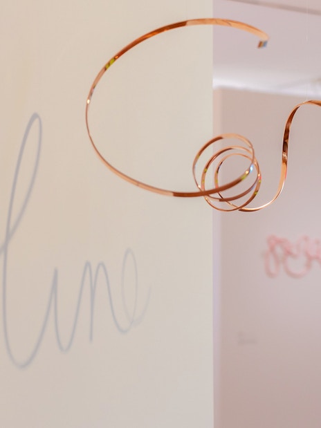 Sculptural installation in 'Die Linie' exhibition at Heidi Horten Collection, Vienna.