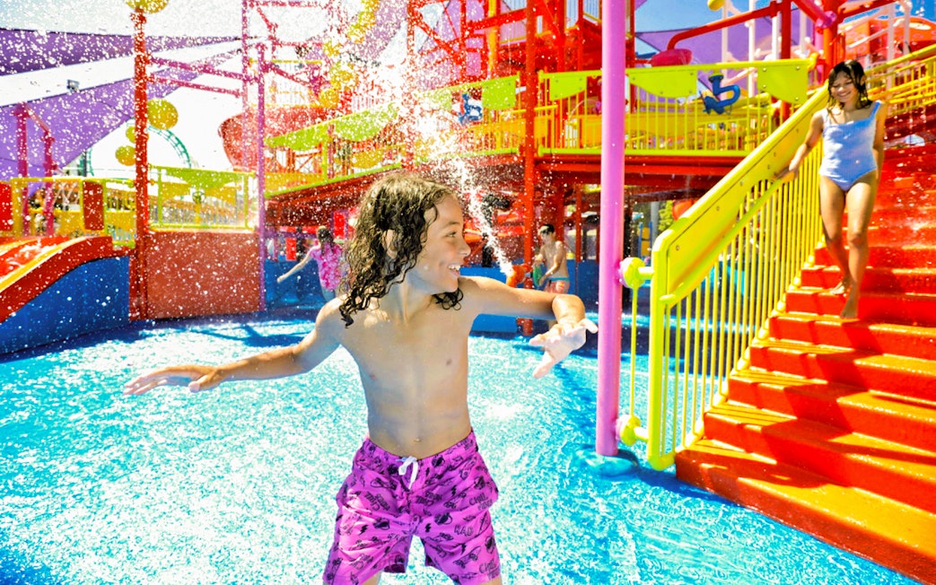 Children enjoying water play at WhiteWater World.