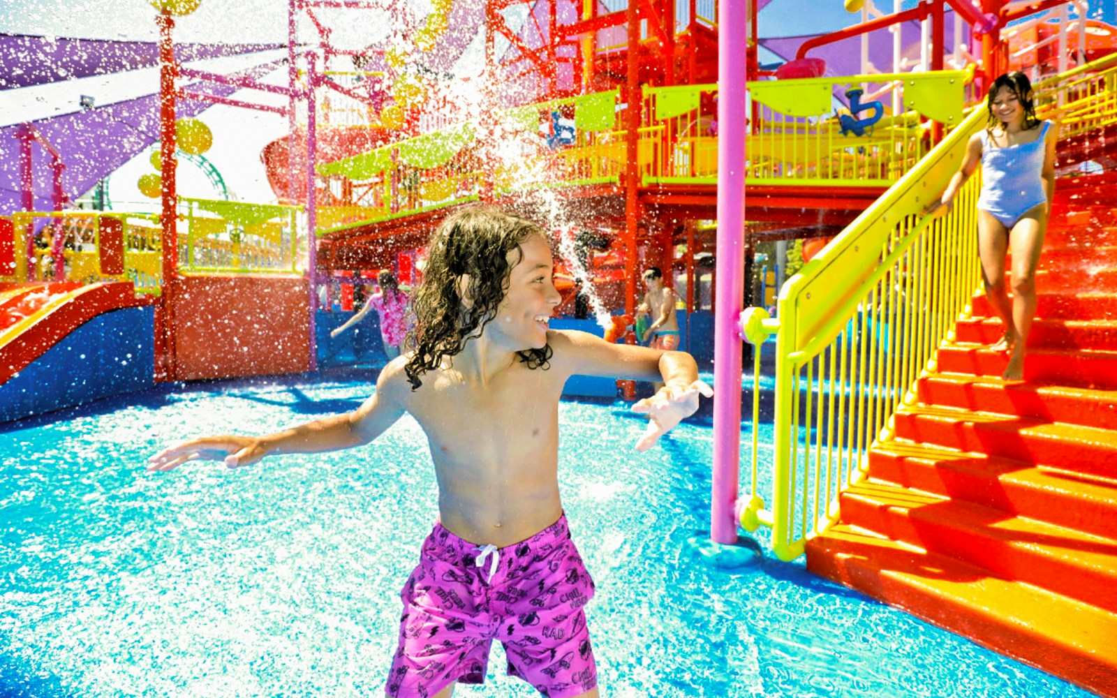 Children playing at WhiteWater World