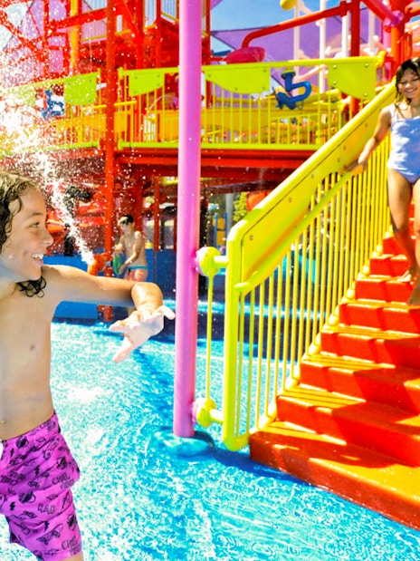 Children enjoying water play at WhiteWater World.