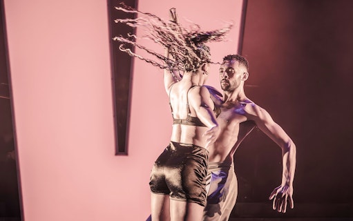 Dancers performing a scene from Evita Musical.