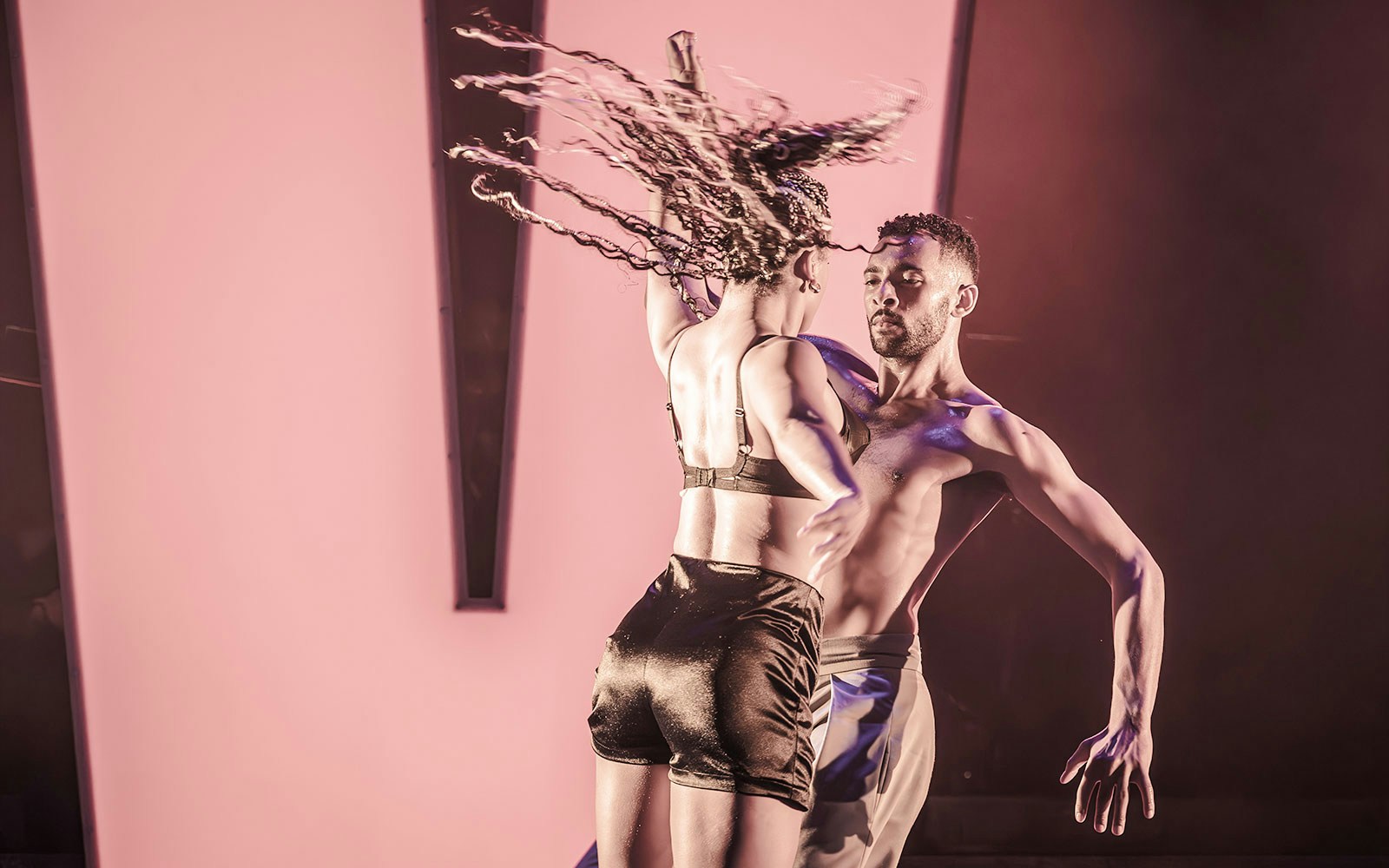 Dancers performing a scene from Evita Musical.