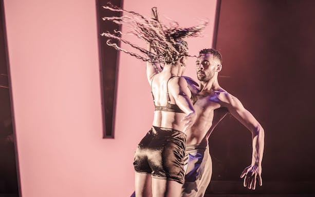 Dancers performing a scene from Evita Musical.