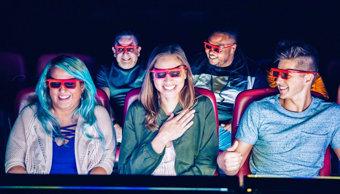 Guests enjoying a 4D experience at Madame Tussauds Hollywood.