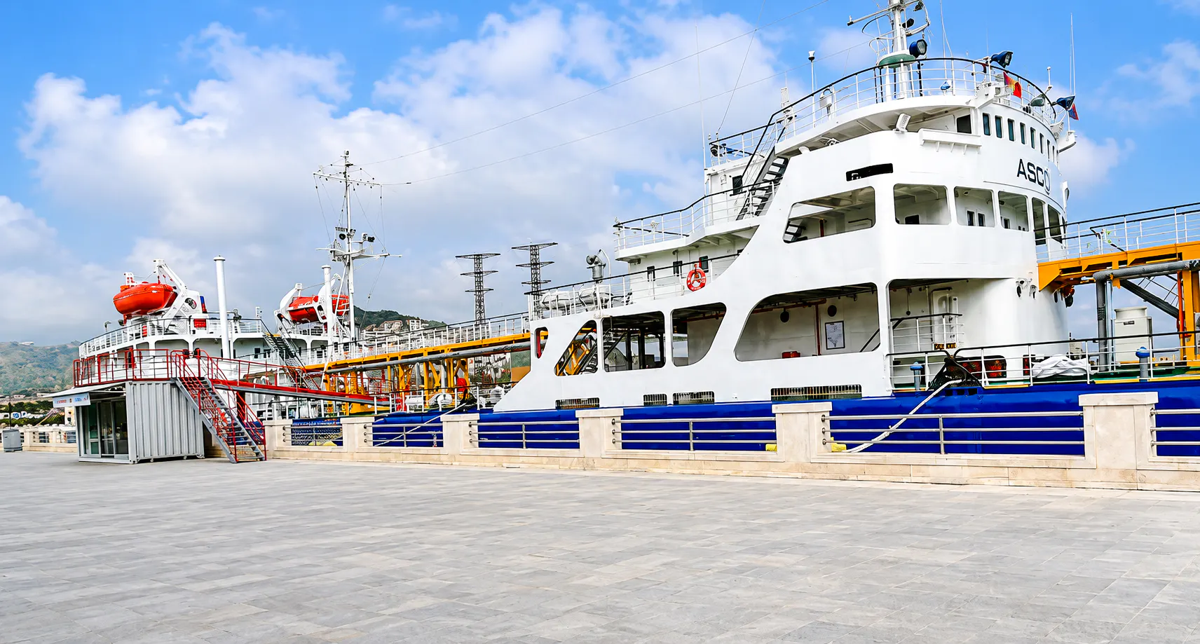 Tanker ship at the world's first tanker museum in Baku, Azerbaijan.