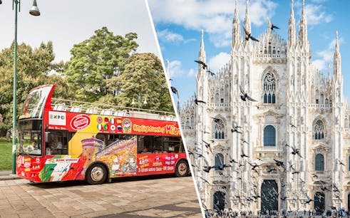 Combo (Ahorra un 5%): Milan Hop-On-Hop-Off Tour + Tickets to Duomo Cathedral