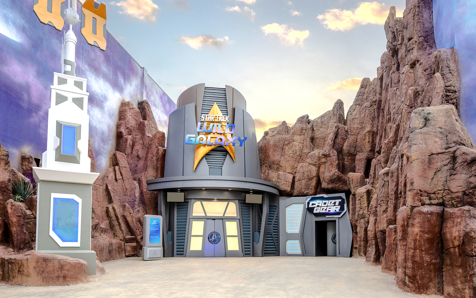 Star Trek-themed building at Nickland, The Land of Legends theme park.