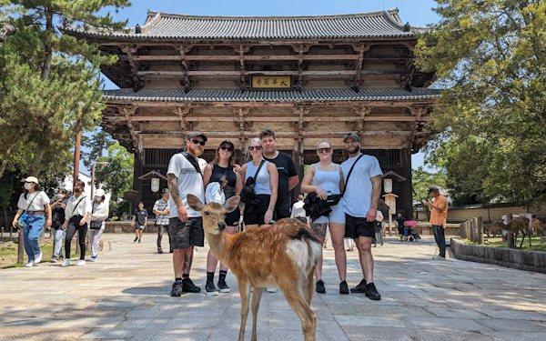 Nara Walking Tour: Todaiji Temple, Gangoji Temple, Deer Park and Tea Ceremony