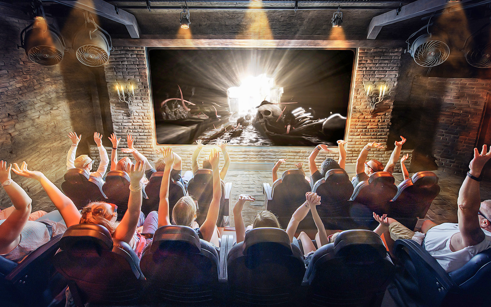 Visitors experiencing virtual reality at Time Travel Vienna history exhibit.