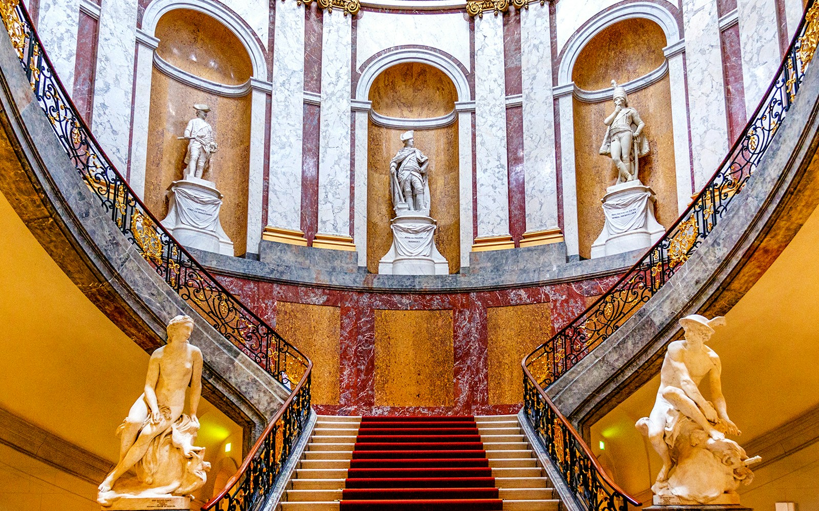 statues in the Bode Museum on Museum Island in Berlin, Germany