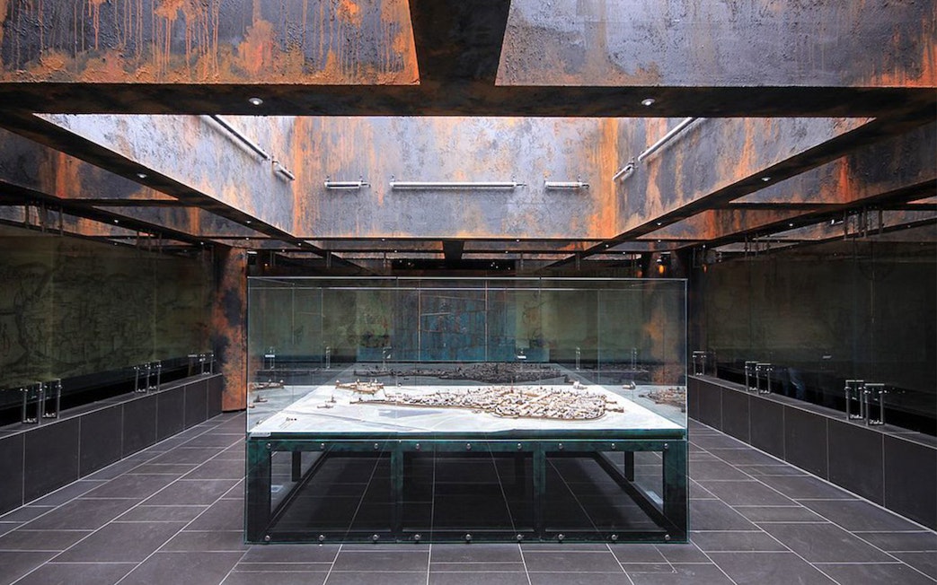 Model of Krakow in a museum display, part of the Krakow Card attractions pass.