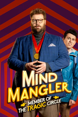 Mind Mangler performing magic trick on stage in London theater.