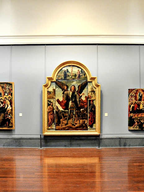 Capodimonte Museum gallery with Renaissance paintings on display.