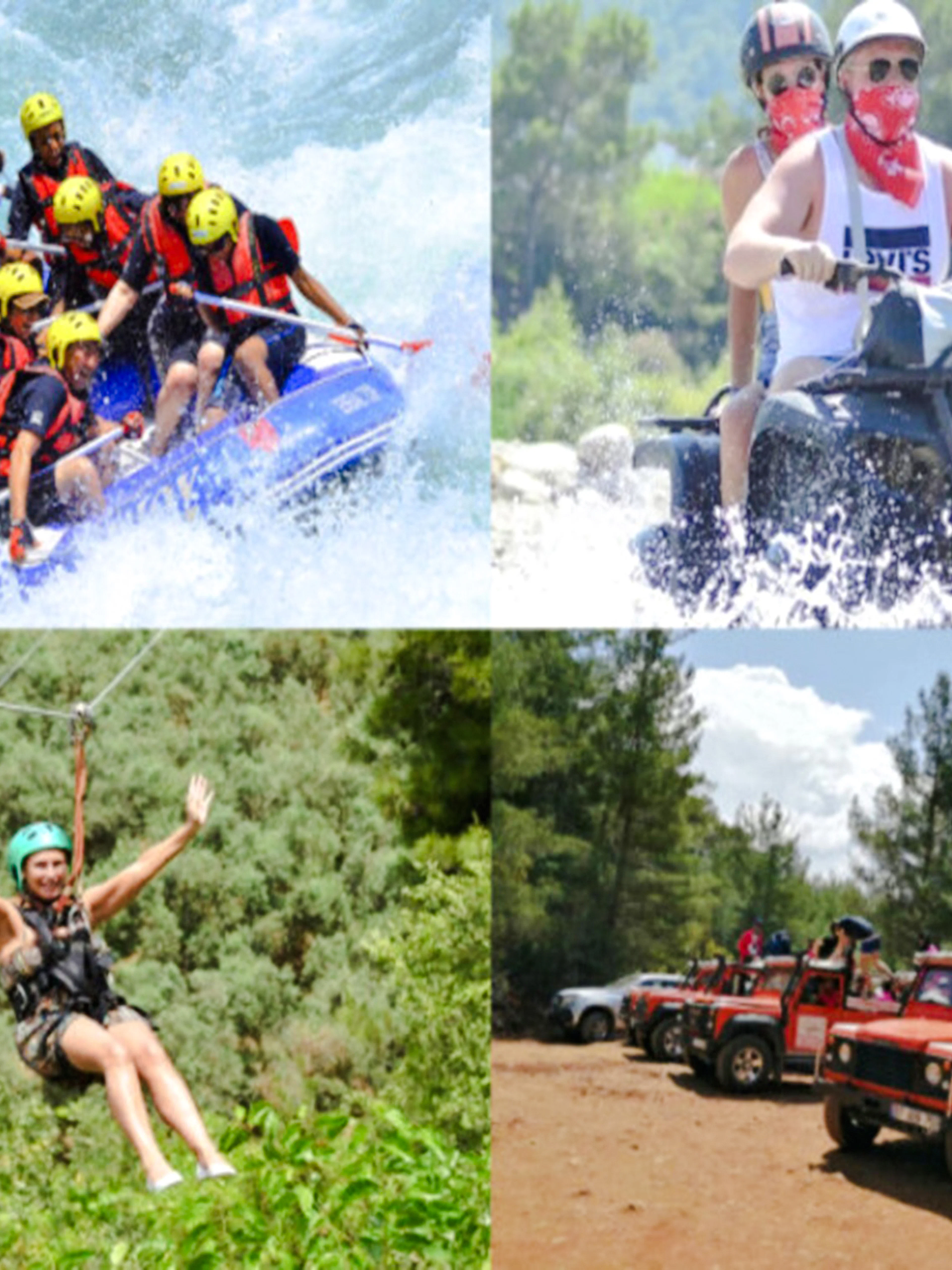 antalya: kombipakke med rafting, jeepsafari, firehjuling og zipline i koprulu-kløften-1