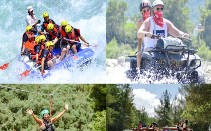 antalya : combo rafting, safari en jeep, quad et tyrolienne dans le canyon de koprulu-1