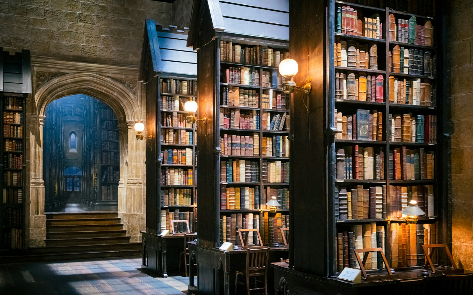 Library set from Warner Bros. Studio Tour Tokyo - The Making of Harry Potter.