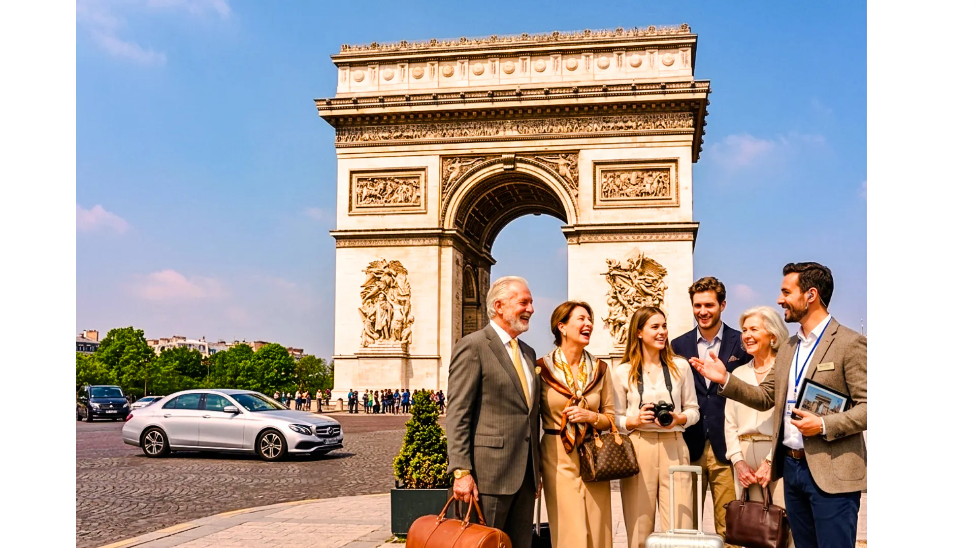 arc de triomphe skip-the-line guided tour with rooftop access & macaron tasting-1