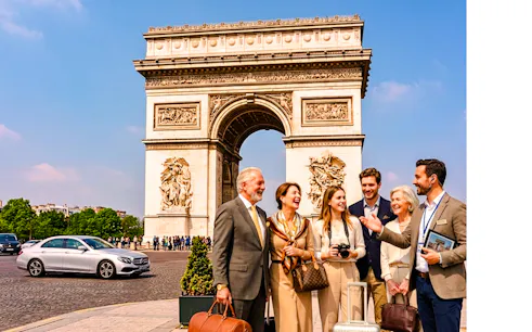 arc de triomphe skip-the-line guided tour with rooftop access & macaron tasting-1