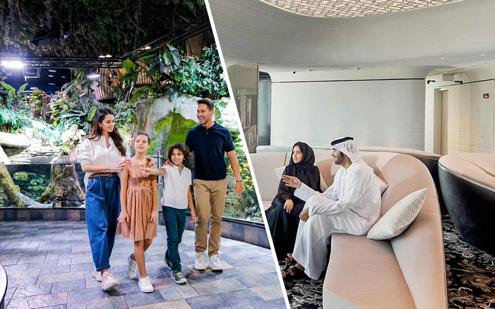 People relaxing with drinks at the lounge on level 148, Burj Khalifa.