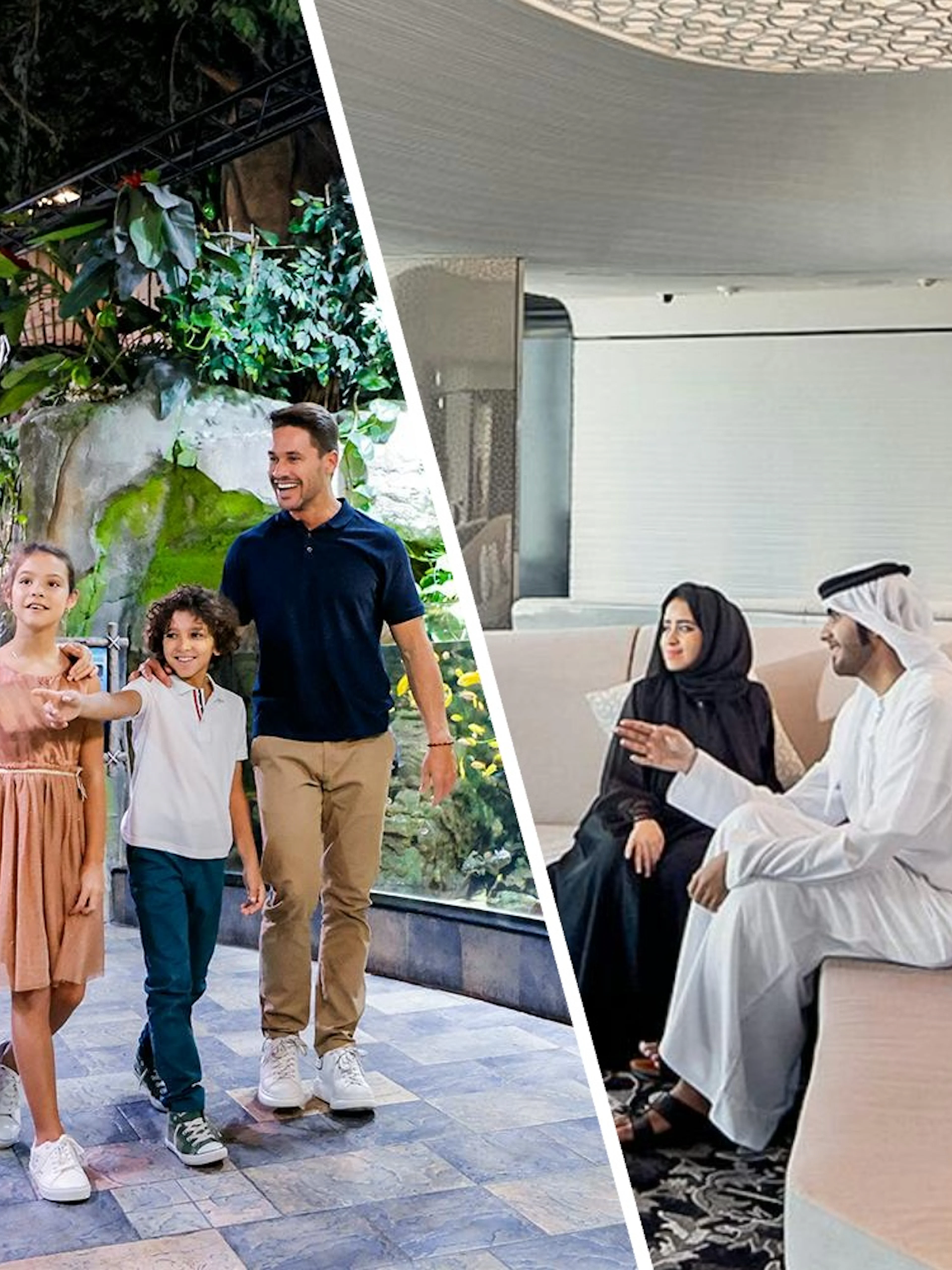 People relaxing with drinks at the lounge on level 148, Burj Khalifa.