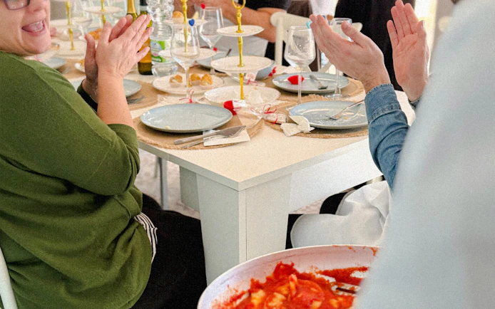 Fettuccine and traditional wine cookies Cooking Class by the Sea in Rome