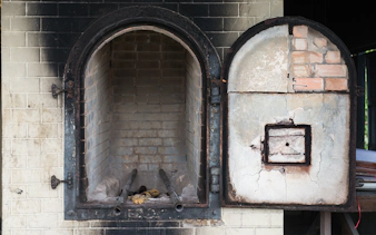 Crematory oven at Station Z, Sachsenhausen Concentration Camp, Germany.