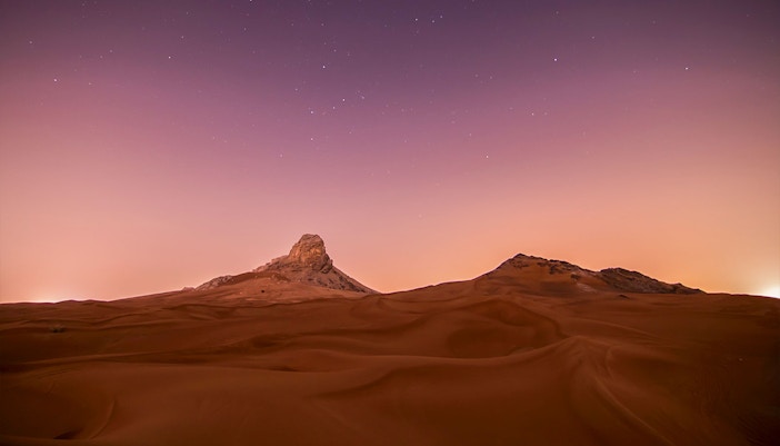 A starry night in the Desert