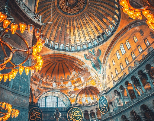 Interior of Ayasofya Hagia Sophia