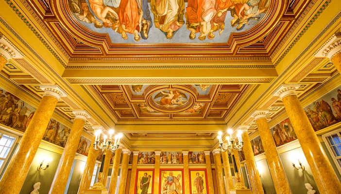 The interior of the Hungarian National Gallery, Budapest - Discover Budapest in 1 day
