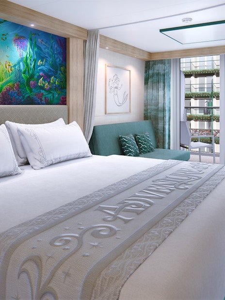 Deluxe Garden View Stateroom with Verandah on Disney Adventure Cruise from Singapore.