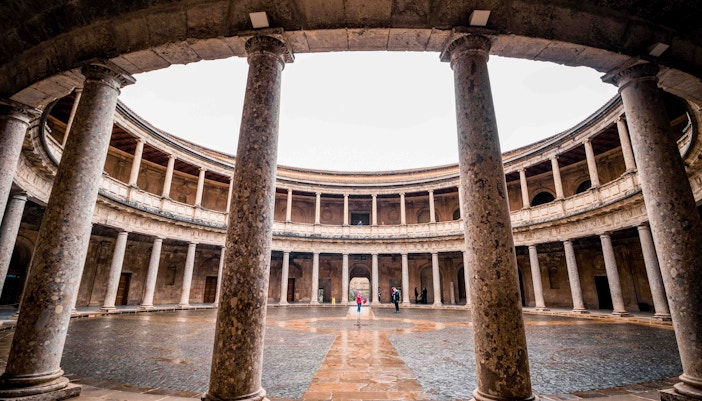 Inside Alhambra - Palace of Charles V