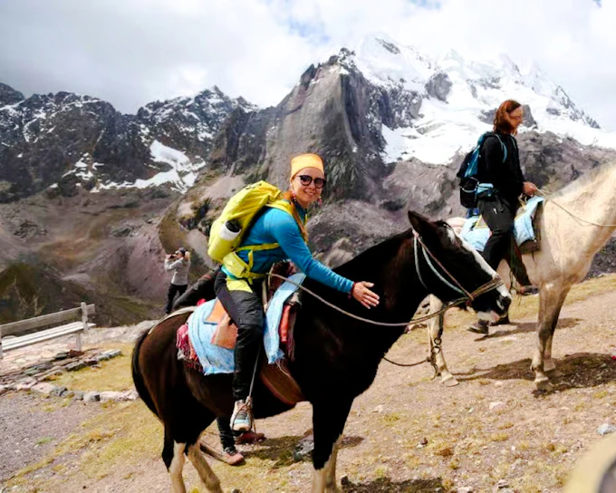 From Cusco: Full-Day 7 Lakes of Ausangate Horseback Riding Tour with Breakfast and Lunch. (Product 54602)