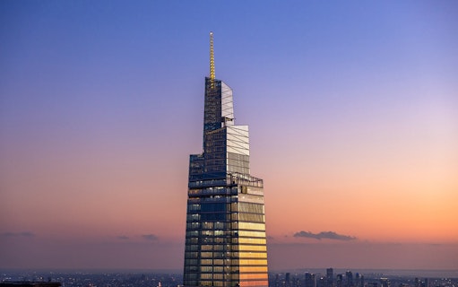 One Vanderbilt skyscraper at sunset, New York City, Combo Save 21% offer tours 16722 and 29099.