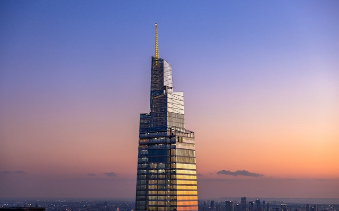 One Vanderbilt skyscraper at sunset, New York City, Combo Save 21% offer tours 16722 and 29099.