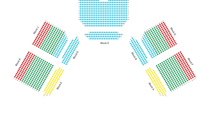 ABBA Arena Auditorium Seating Blocks