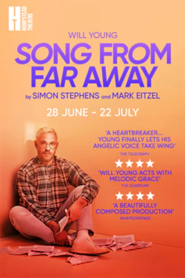 Song From Far Away theater poster with show details and dates in New York City.