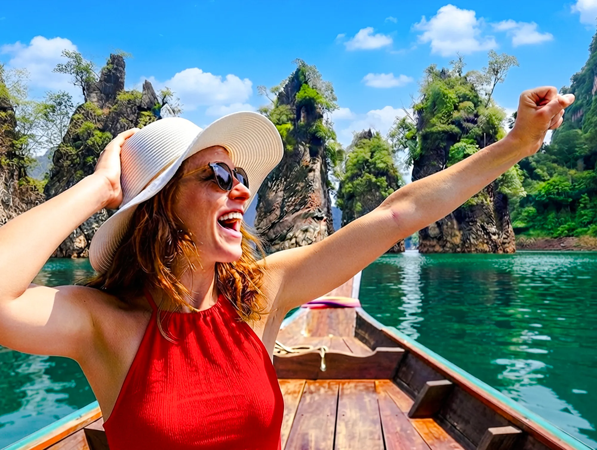 from khao lak: cheow lan lake all-inclusive tour with diamond cave, hike and kayak-1